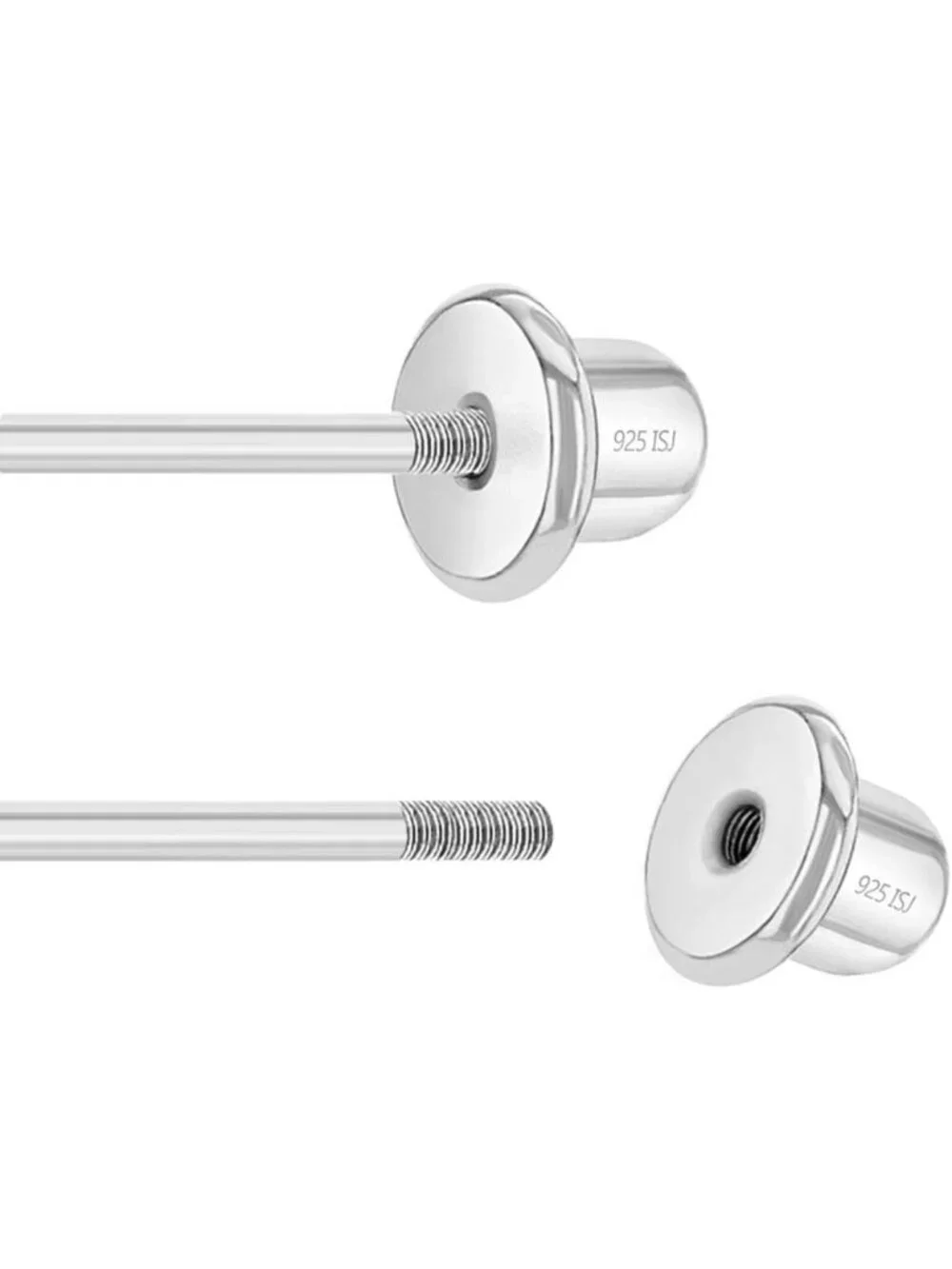 Strawberry Stud Earrings for Kids - 925 Sterling Silver, Secure Screw Backs